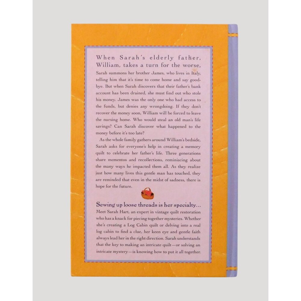 A Quilt Of Memories By Kristin Eckhardt Patchwork Mysteries Series HB Guideposts - Picture 2 of 3